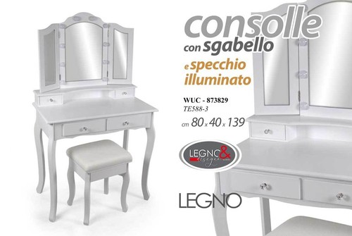 Consolle specchio luci - consolle, con